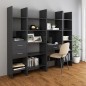 vidaXL Bücherregal Grau 60x35x180 cm Holzwerkstoff vidaXL Bücherregal Grau 60x35x180 cm Holzwerkstoff