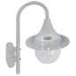 vidaXL Garten-Wandleuchte E27 42 cm Aluminium Weiß vidaXL Garten-Wandleuchte E27 42 cm Aluminium Weiß
