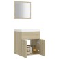 vidaXL Badmöbel-Set Sonoma-Eiche Holzwerkstoff vidaXL Badmöbel-Set Sonoma-Eiche Holzwerkstoff