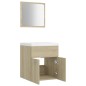 vidaXL Badmöbel-Set Sonoma-Eiche Holzwerkstoff vidaXL Badmöbel-Set Sonoma-Eiche Holzwerkstoff