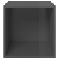 vidaXL 3-tlg. TV-Schrank-Set Hochglanz-Grau Holzwerkstoff vidaXL 3-tlg. TV-Schrank-Set Hochglanz-Grau Holzwerkstoff