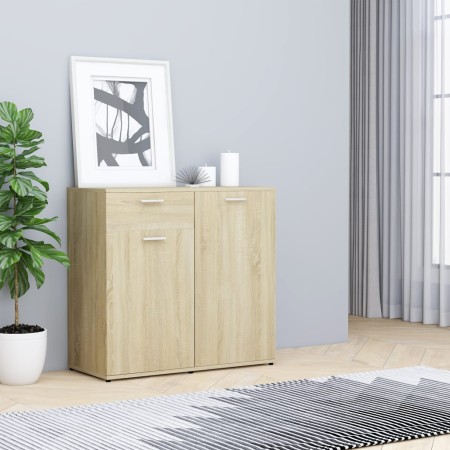 vidaXL Sideboard Sonoma-Eiche 80x36x75 cm Holzwerkstoff