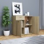 vidaXL Sideboard Sonoma-Eiche 80x36x75 cm Holzwerkstoff vidaXL Sideboard Sonoma-Eiche 80x36x75 cm Holzwerkstoff