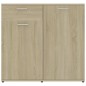 vidaXL Sideboard Sonoma-Eiche 80x36x75 cm Holzwerkstoff vidaXL Sideboard Sonoma-Eiche 80x36x75 cm Holzwerkstoff