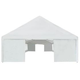 vidaXL Partyzelt PE 6x16 m Weiß