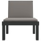 vidaXL 3-tlg. Garten-Lounge-Set mit Kissen Anthrazit PP vidaXL 3-tlg. Garten-Lounge-Set mit Kissen Anthrazit PP