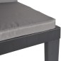 vidaXL 3-tlg. Garten-Lounge-Set mit Kissen Anthrazit PP vidaXL 3-tlg. Garten-Lounge-Set mit Kissen Anthrazit PP