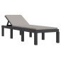 vidaXL 3-tlg. Garten-Lounge-Set mit Kissen Anthrazit PP vidaXL 3-tlg. Garten-Lounge-Set mit Kissen Anthrazit PP