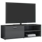 vidaXL TV-Schrank Hochglanz-Grau 120x34x37 cm Holzwerkstoff