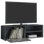 vidaXL TV-Schrank Hochglanz-Grau 120x34x37 cm Holzwerkstoff