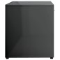 vidaXL TV-Schrank Hochglanz-Grau 120x34x37 cm Holzwerkstoff