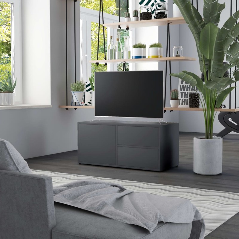 vidaXL TV-Schrank Grau 80x34x36 cm Holzwerkstoff vidaXL TV-Schrank Grau 80x34x36 cm Holzwerkstoff