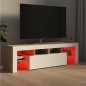 vidaXL TV-Schrank mit LED-Beleuchtung Weiß Sonoma-Eiche 140x36,5x40 cm vidaXL TV-Schrank mit LED-Beleuchtung Weiß Sonoma-Eiche 140x36,5x40 cm