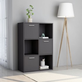 vidaXL Lagerschrank Grau 60x29,5x90 cm Holzwerkstoff