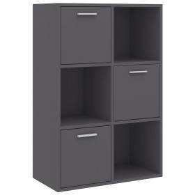 vidaXL Lagerschrank Grau 60x29,5x90 cm Holzwerkstoff