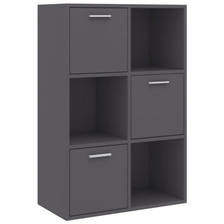 vidaXL Lagerschrank Grau 60x29,5x90 cm Holzwerkstoff