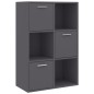 vidaXL Lagerschrank Grau 60x29,5x90 cm Holzwerkstoff vidaXL Lagerschrank Grau 60x29,5x90 cm Holzwerkstoff