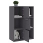 vidaXL Lagerschrank Grau 60x29,5x90 cm Holzwerkstoff vidaXL Lagerschrank Grau 60x29,5x90 cm Holzwerkstoff