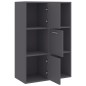vidaXL Lagerschrank Grau 60x29,5x90 cm Holzwerkstoff vidaXL Lagerschrank Grau 60x29,5x90 cm Holzwerkstoff