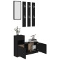 vidaXL Flurmöbel-Set Schwarz Holzwerkstoff vidaXL Flurmöbel-Set Schwarz Holzwerkstoff