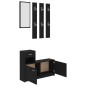vidaXL Flurmöbel-Set Schwarz Holzwerkstoff vidaXL Flurmöbel-Set Schwarz Holzwerkstoff