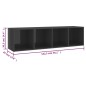 vidaXL TV-Schränke 3 Stk. Hochglanz-Grau 142,5x35x36,5cm Holzwerkstoff vidaXL TV-Schränke 3 Stk. Hochglanz-Grau 142,5x35x36,5cm Holzwerkstoff