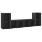 vidaXL 3-tlg. TV-Schrank-Set Grau Holzwerkstoff vidaXL 3-tlg. TV-Schrank-Set Grau Holzwerkstoff