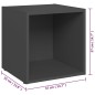 vidaXL 5-tlg. TV-Schrank-Set Grau Holzwerkstoff vidaXL 5-tlg. TV-Schrank-Set Grau Holzwerkstoff
