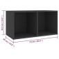 vidaXL 5-tlg. TV-Schrank-Set Grau Holzwerkstoff vidaXL 5-tlg. TV-Schrank-Set Grau Holzwerkstoff