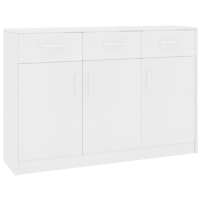 vidaXL Sideboard Weiß 110x30x75 cm Holzwerkstoff vidaXL Sideboard Weiß 110x30x75 cm Holzwerkstoff