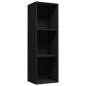 vidaXL Bücherregal/TV-Schrank Schwarz 36x30x114 cm Holzwerkstoff vidaXL Bücherregal/TV-Schrank Schwarz 36x30x114 cm Holzwerkstoff