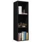 vidaXL Bücherregal/TV-Schrank Schwarz 36x30x114 cm Holzwerkstoff vidaXL Bücherregal/TV-Schrank Schwarz 36x30x114 cm Holzwerkstoff