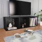 vidaXL Bücherregal/TV-Schrank Schwarz 36x30x114 cm Holzwerkstoff vidaXL Bücherregal/TV-Schrank Schwarz 36x30x114 cm Holzwerkstoff