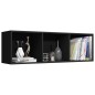 vidaXL Bücherregal/TV-Schrank Schwarz 36x30x114 cm Holzwerkstoff vidaXL Bücherregal/TV-Schrank Schwarz 36x30x114 cm Holzwerkstoff