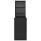 vidaXL Bartisch mit Schrank Schwarz 115x59x200 cm vidaXL Bartisch mit Schrank Schwarz 115x59x200 cm