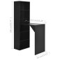 vidaXL Bartisch mit Schrank Schwarz 115x59x200 cm vidaXL Bartisch mit Schrank Schwarz 115x59x200 cm