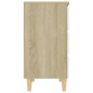 vidaXL Sideboard Weiß und Sonoma-Eiche 60x35x69 cm Holzwerkstoff vidaXL Sideboard Weiß und Sonoma-Eiche 60x35x69 cm Holzwerkstoff