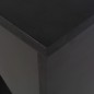 vidaXL Bartisch mit Beweglichem Regal Schwarz 138x39x110 cm vidaXL Bartisch mit Beweglichem Regal Schwarz 138x39x110 cm