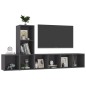 vidaXL 3-tlg. TV-Schrank-Set Grau Holzwerkstoff vidaXL 3-tlg. TV-Schrank-Set Grau Holzwerkstoff