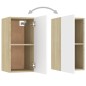 vidaXL TV-Schränke 2 Stk. Weiß Sonoma-Eiche 30,5x30x60cm Holzwerkstoff vidaXL TV-Schränke 2 Stk. Weiß Sonoma-Eiche 30,5x30x60cm Holzwerkstoff
