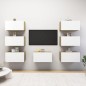 vidaXL TV-Schränke 7 Stk. Weiß Sonoma-Eiche 30,5x30x60cm Holzwerkstoff vidaXL TV-Schränke 7 Stk. Weiß Sonoma-Eiche 30,5x30x60cm Holzwerkstoff