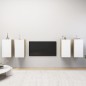 vidaXL TV-Schränke 4 Stk. Weiß Sonoma-Eiche 30,5x30x60cm Holzwerkstoff vidaXL TV-Schränke 4 Stk. Weiß Sonoma-Eiche 30,5x30x60cm Holzwerkstoff