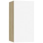 vidaXL TV-Schränke 4 Stk. Weiß Sonoma-Eiche 30,5x30x60cm Holzwerkstoff vidaXL TV-Schränke 4 Stk. Weiß Sonoma-Eiche 30,5x30x60cm Holzwerkstoff