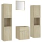 vidaXL Badmöbel-Set Sonoma-Eiche Holzwerkstoff vidaXL Badmöbel-Set Sonoma-Eiche Holzwerkstoff