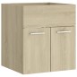 vidaXL Badmöbel-Set Sonoma-Eiche Holzwerkstoff vidaXL Badmöbel-Set Sonoma-Eiche Holzwerkstoff
