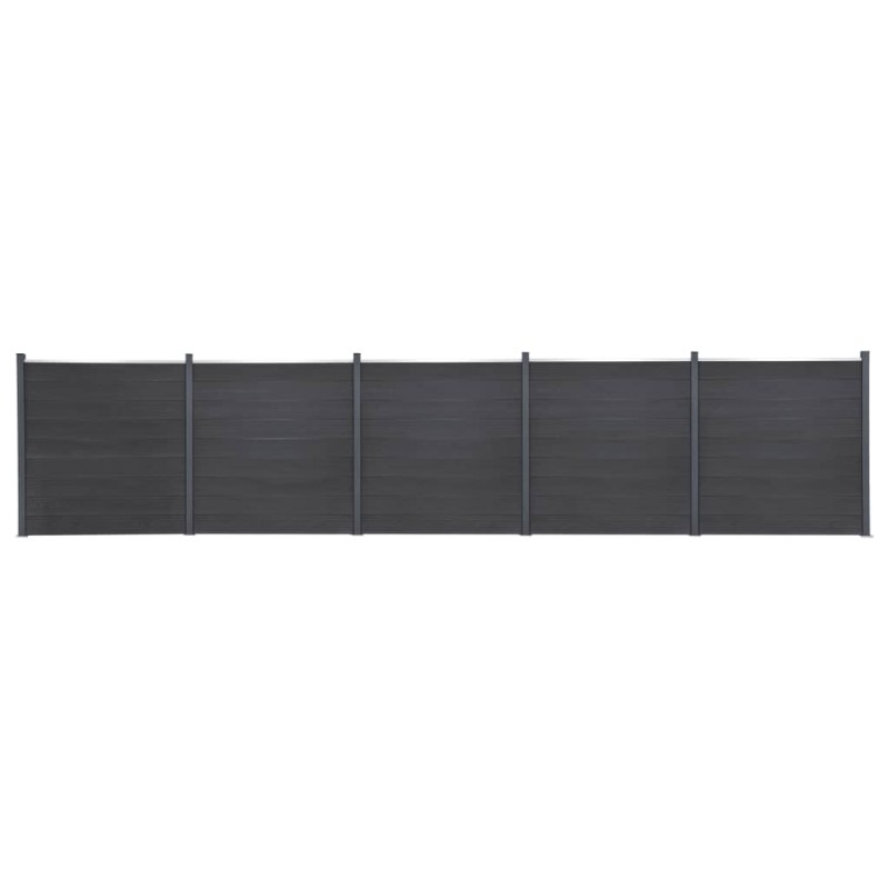 vidaXL Zaunelement-Set Grau 872x186 cm WPC vidaXL Zaunelement-Set Grau 872x186 cm WPC