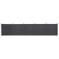vidaXL Zaunelement-Set Grau 872x186 cm WPC vidaXL Zaunelement-Set Grau 872x186 cm WPC