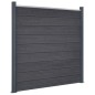 vidaXL Zaunelement-Set Grau 872x186 cm WPC vidaXL Zaunelement-Set Grau 872x186 cm WPC