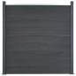 vidaXL Zaunelement-Set Grau 872x186 cm WPC vidaXL Zaunelement-Set Grau 872x186 cm WPC