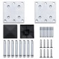 vidaXL Zaunelement-Set Grau 872x186 cm WPC vidaXL Zaunelement-Set Grau 872x186 cm WPC